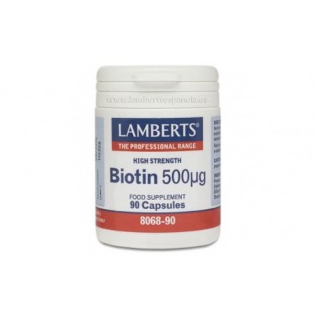 Comprar BIOTINA 500 mcg. 90 cap.