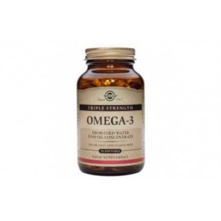 Comprar SOLGAR OMEGA 3 "TRIPLE CONCENTRACIÓN" 100 CÁPSULAS BLANDAS