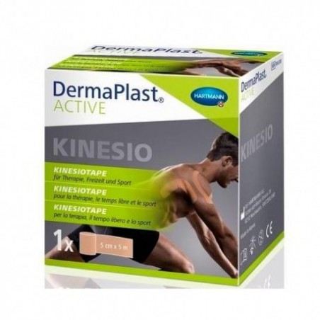 Comprar DERMAPLAST ACTIVE CINTA KINESIOLÓGICA CARNE 5CM X 5M