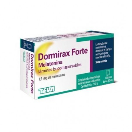 Comprar DORMIRAX FORTE MELATONINA 30 LAMINAS BUCODISPERSABLES TEVA