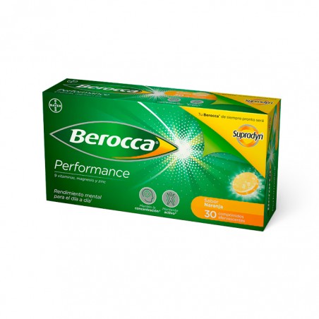 Comprar berocca performance naranja 30 comp efervescentes