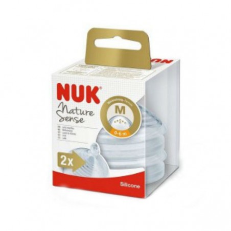 Comprar TETINA NUK SILICONA NATURE SENSE 2M 0-6 MESES